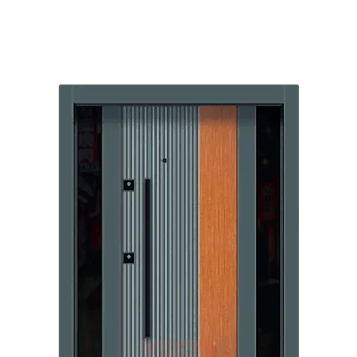 Çift Panelli Modern Kompozit Kapı Modeli YC 105